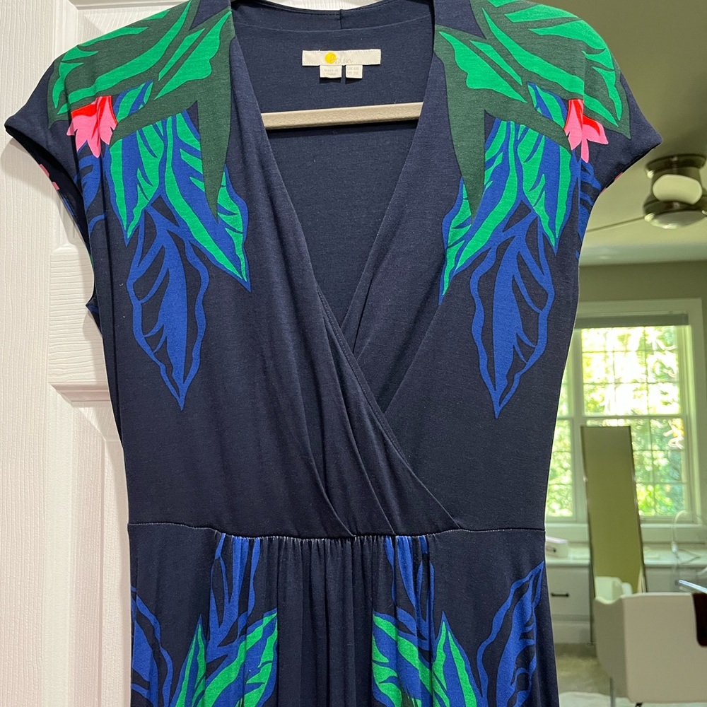 NWOT Boden Tropical Bird Maxi Dress Sz 2